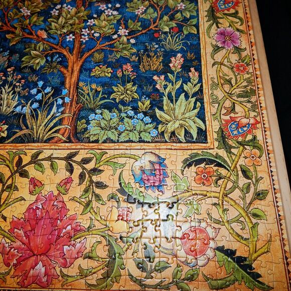 Eurographics Tree of Life by William Morris 1000 Piece Jigsaw Puzzle Complete - Picture 4 of 11
